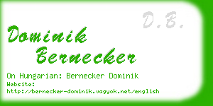 dominik bernecker business card